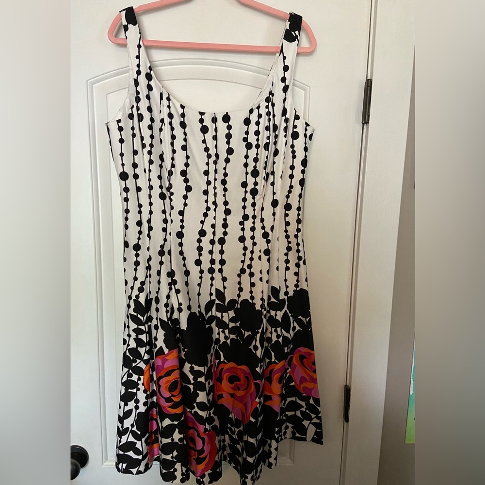 Jones Wear floral print dress, size 16, A-line